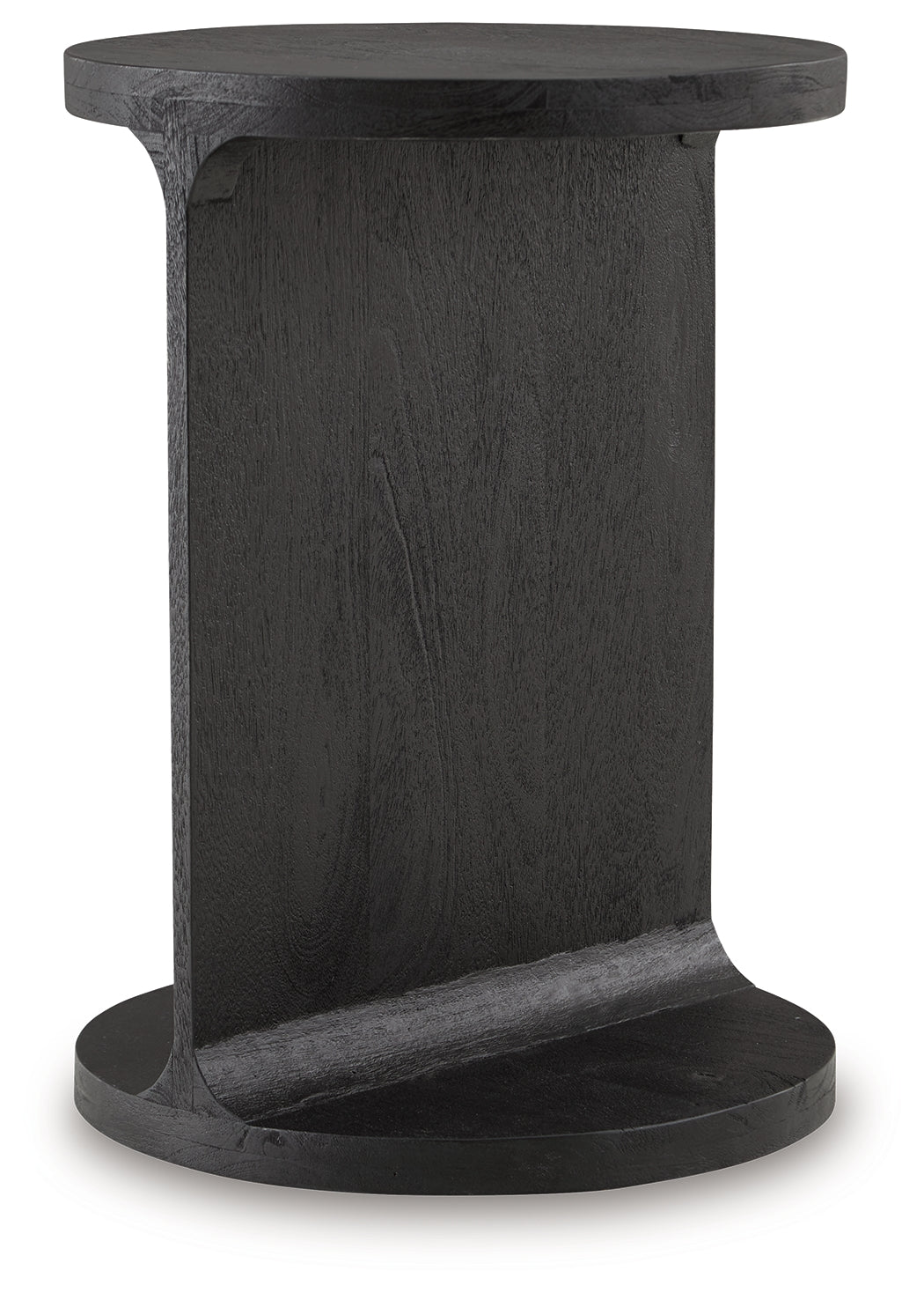 Adderley Black Accent Table angled side view