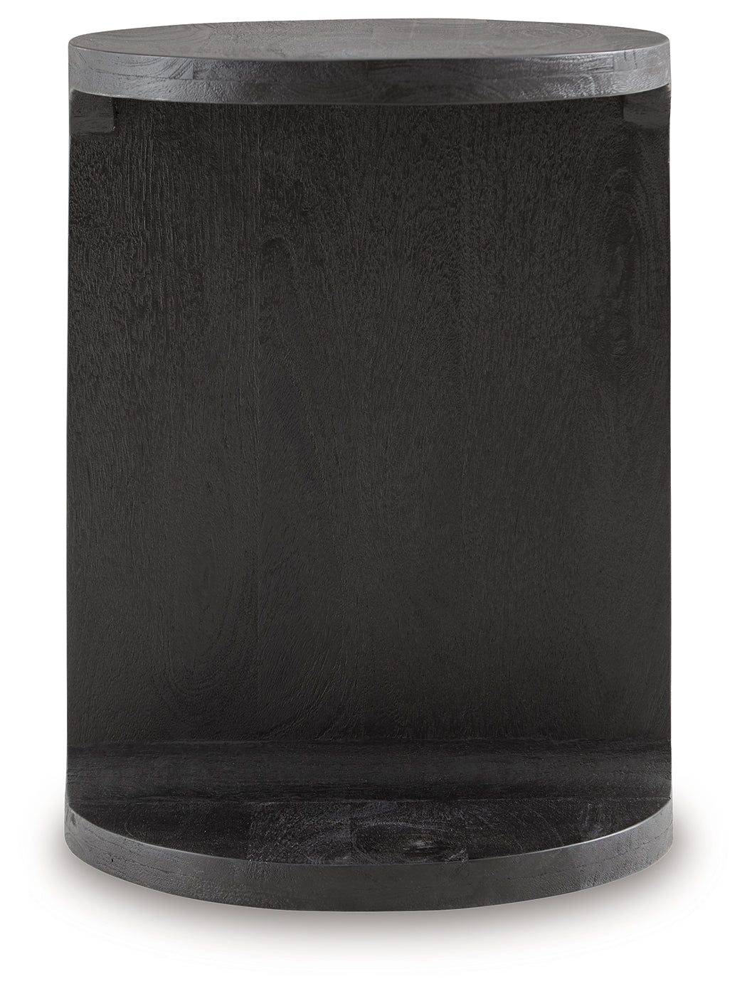 Adderley Black Accent Table head-on front view
