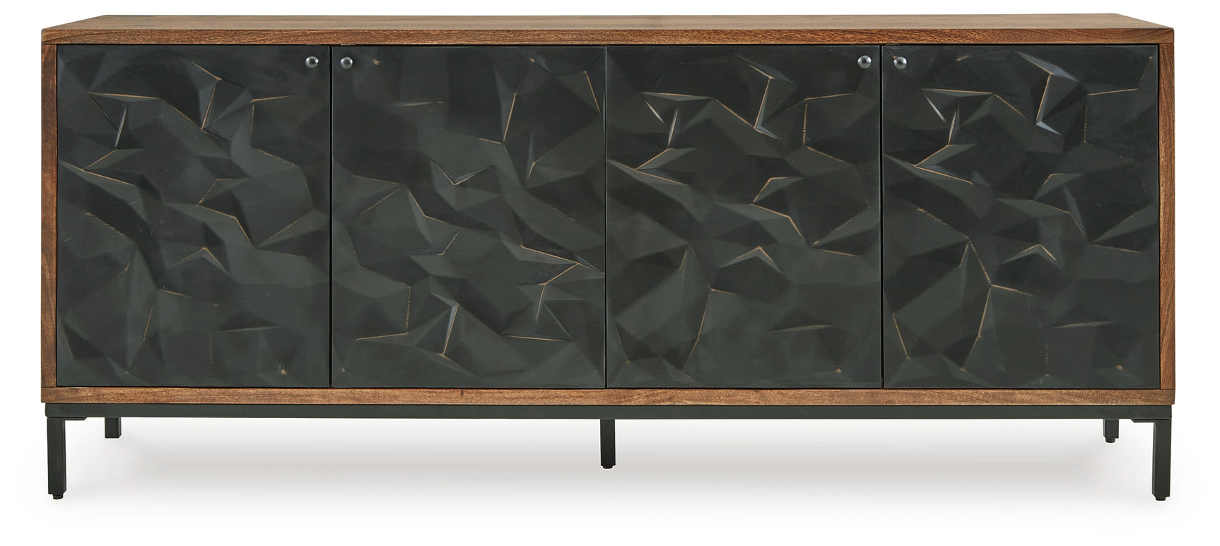 Dorannby Accent Cabinet head-on closed doors view