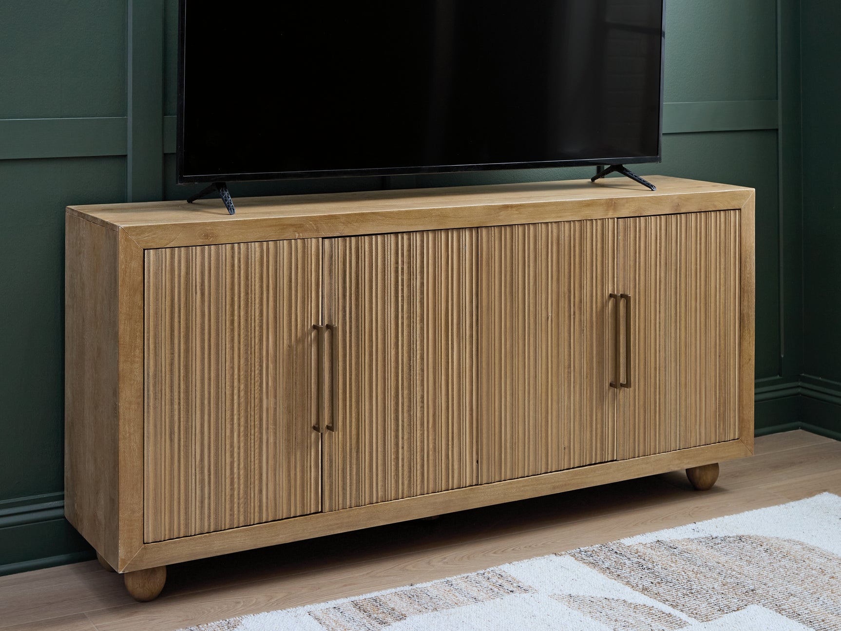 Niam Accent Cabinet with TV on top