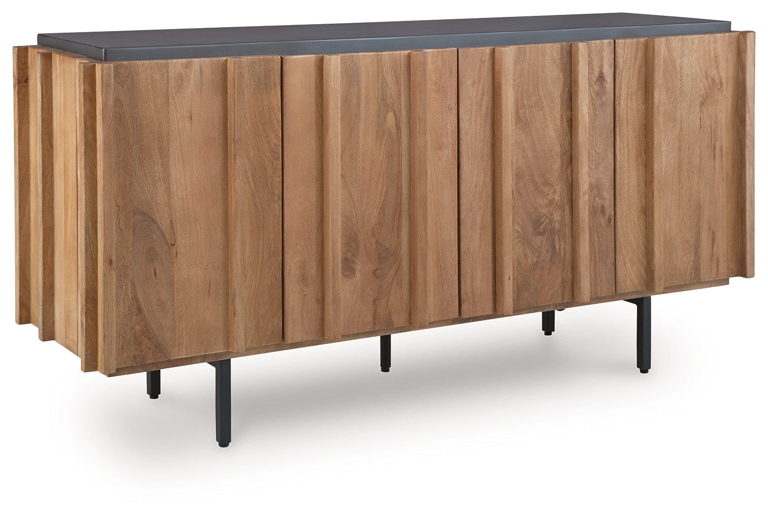 Angle view of Quintavious Accent Cabinet closed doors