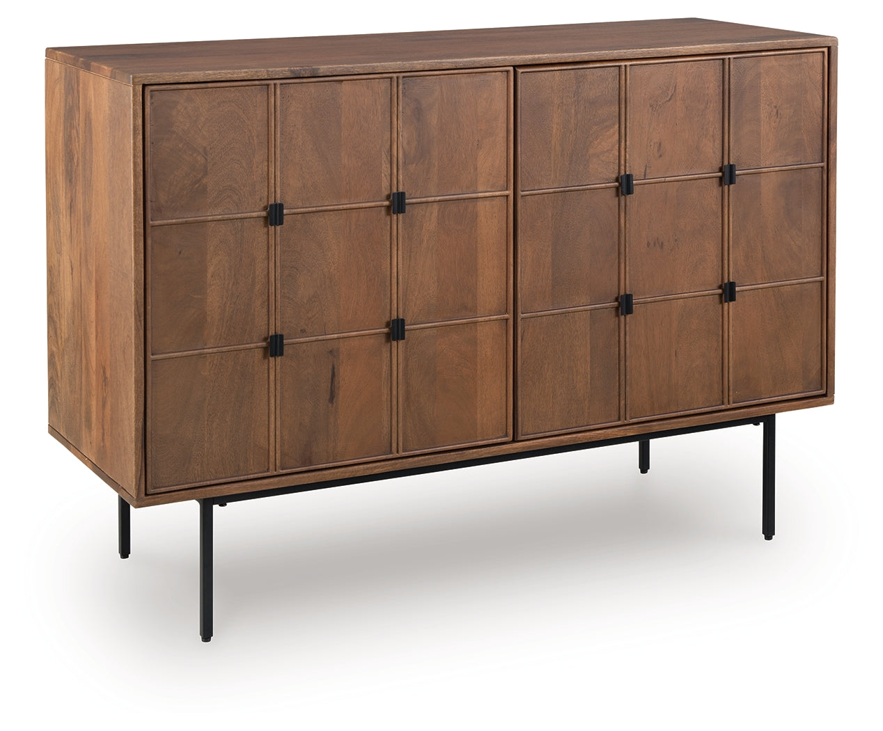 Juddins accent cabinet closed angled side view