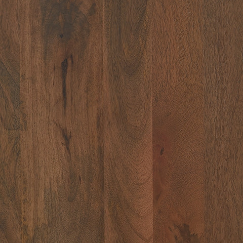 Close-up of medium brown mango wood finish on Juddins cabinet