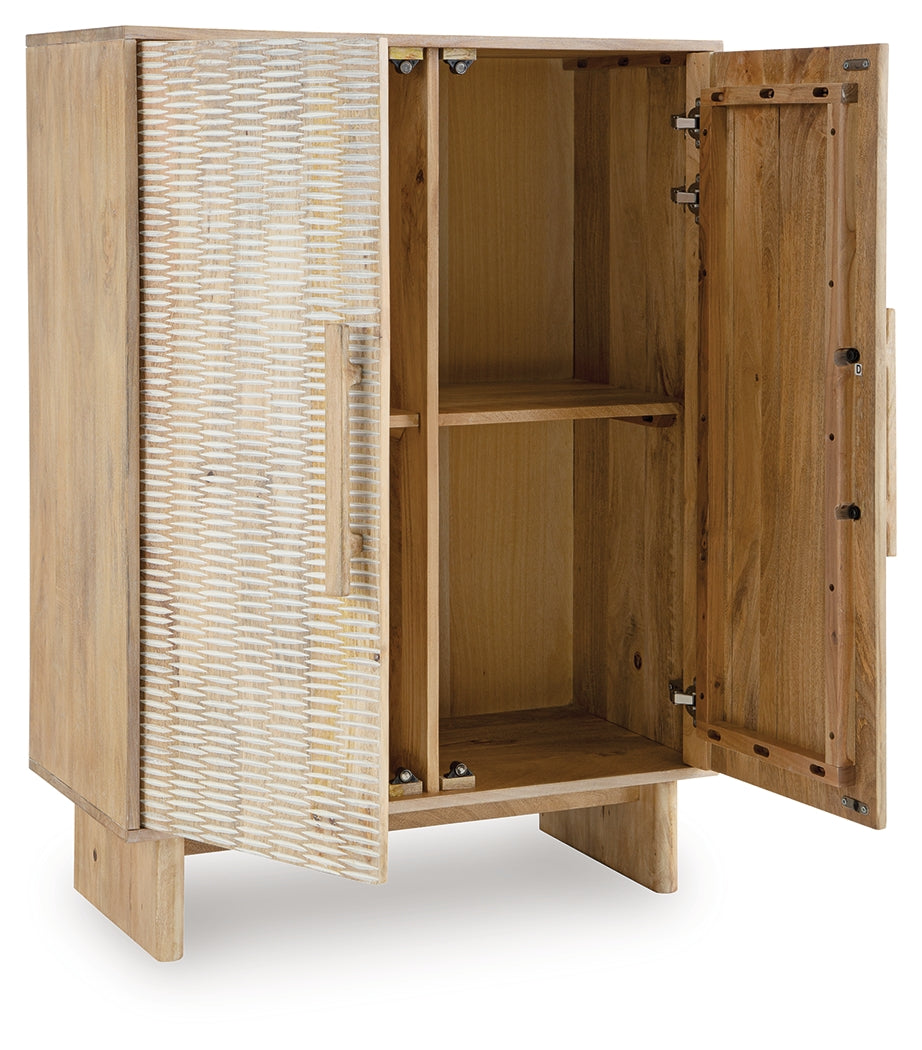 Dallinbury Natural/White Wash Accent Cabinet