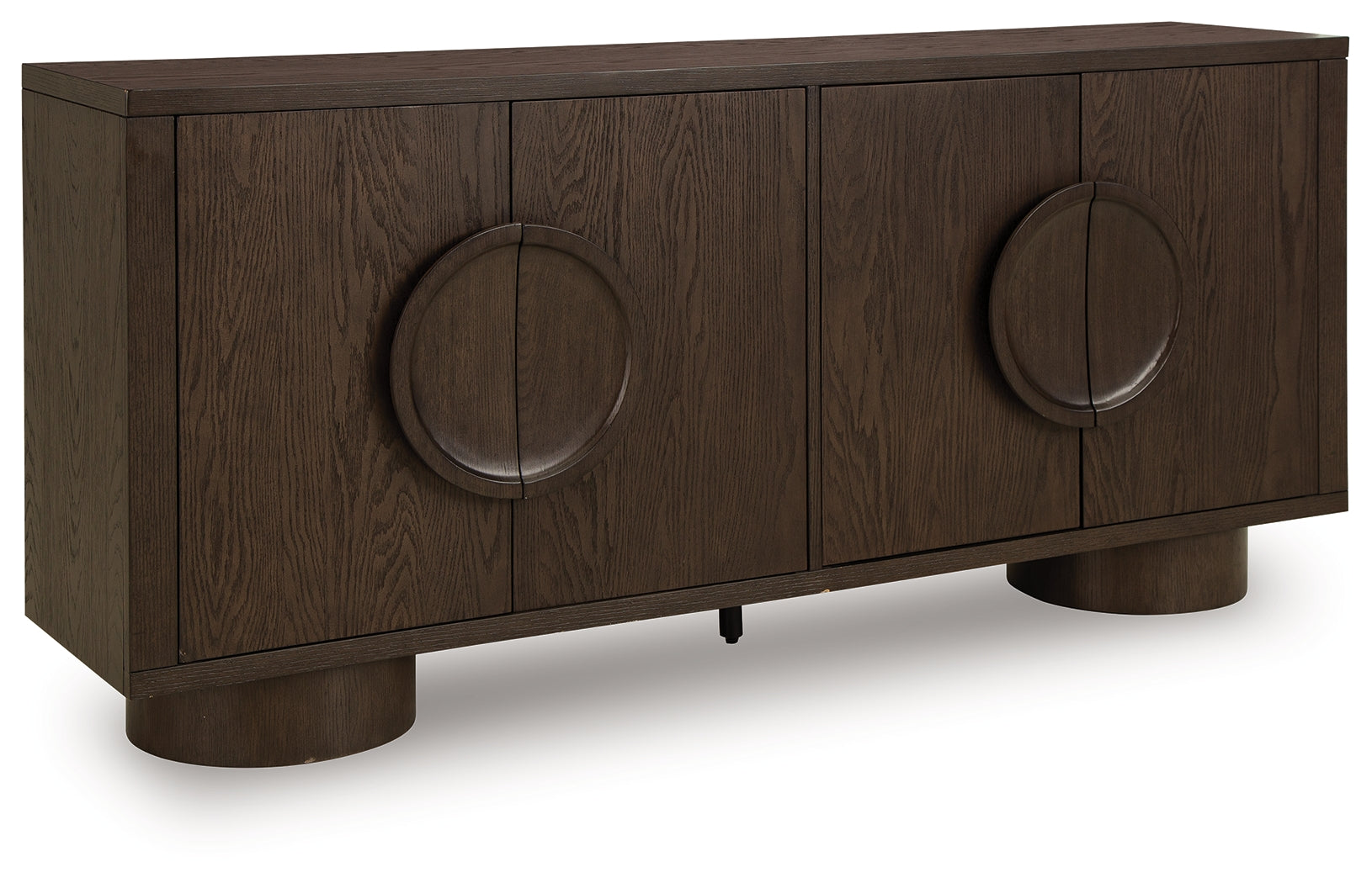 Veeda Accent Cabinet Angle View Closed Doors