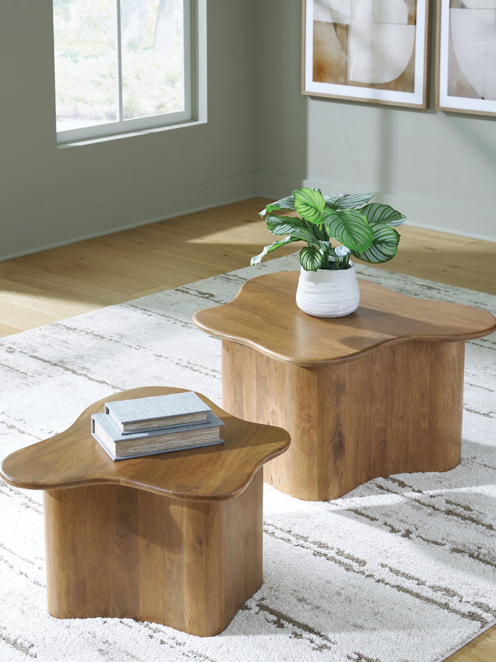 Abeford Brown Accent Coffee Table (Set of 2)