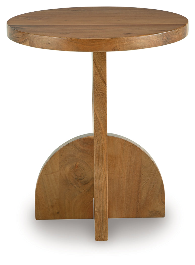 Hollbourne Accent Table head on view