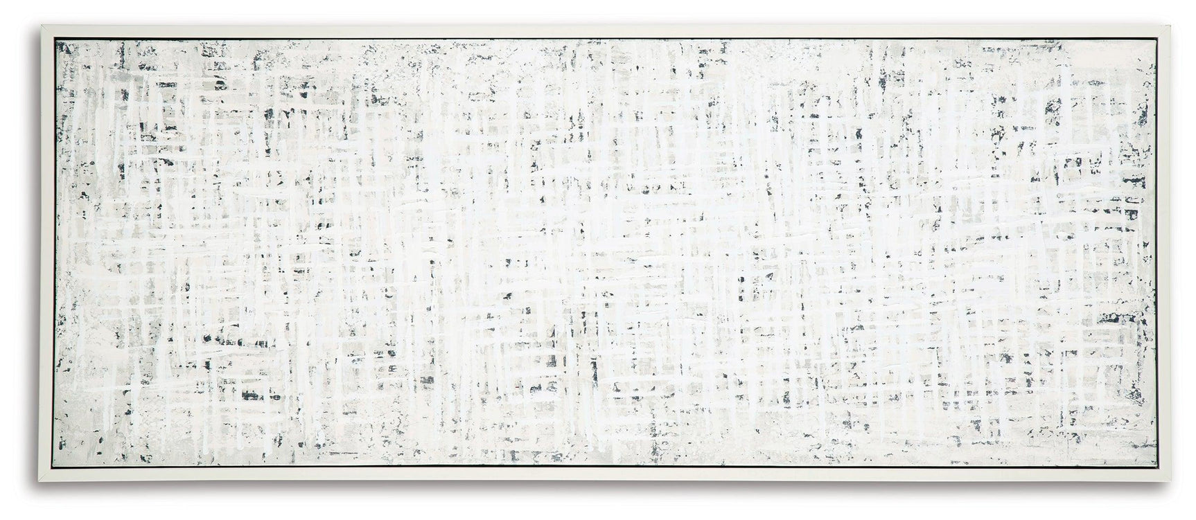 Daxonport gray taupe gallery wrapped canvas side view