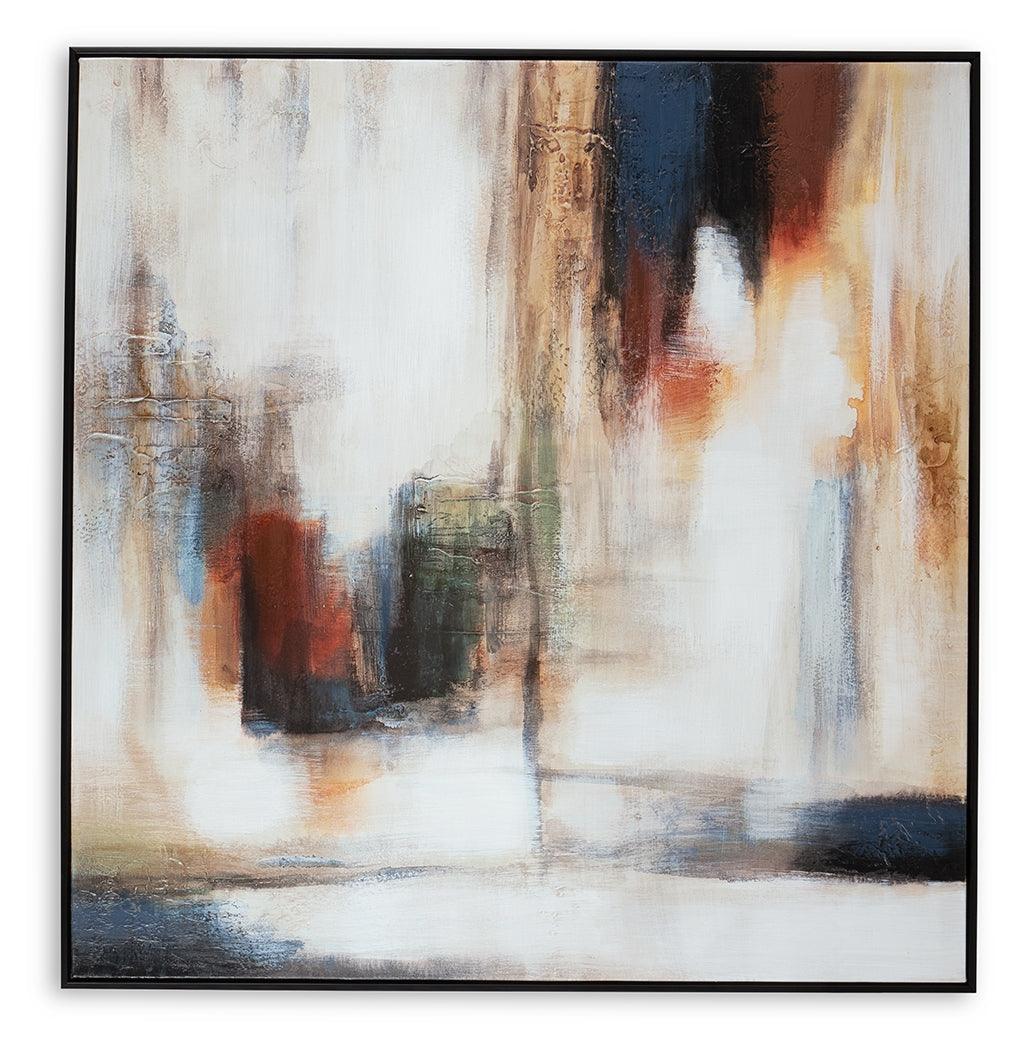 Pigeonford Multi Abstract Wall Art by Ashley, head-on angle