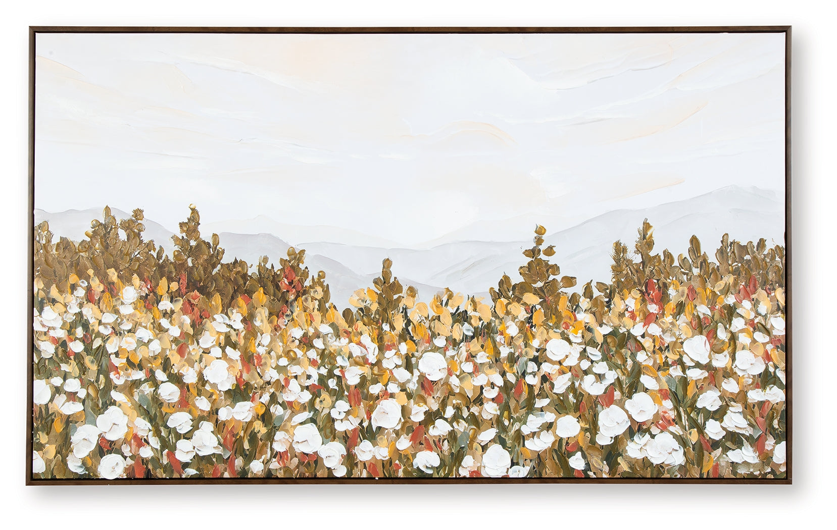 Engelworth Multi Wall Art close-up of hand-painted floral details