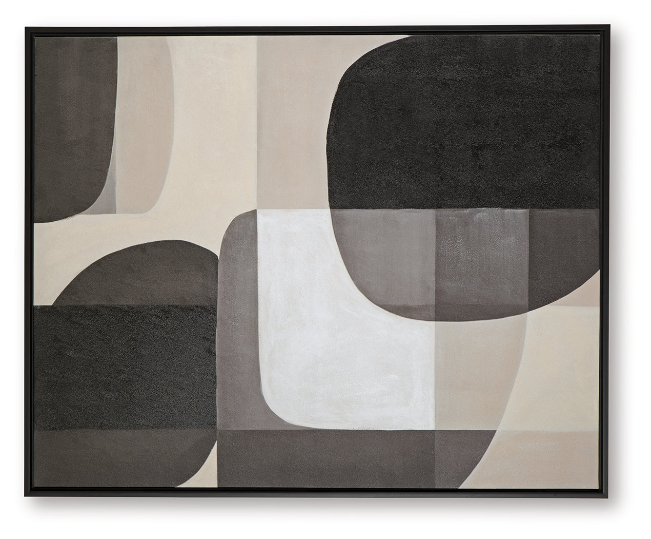 Top view of Kesleigh wall art with black frame