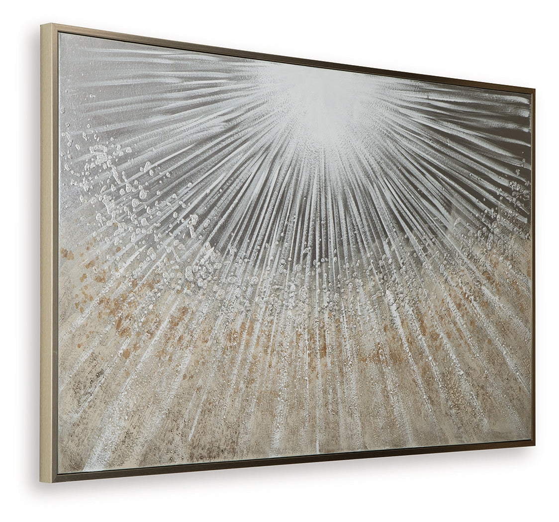 Side angle of Waldard gallery wrapped canvas wall art