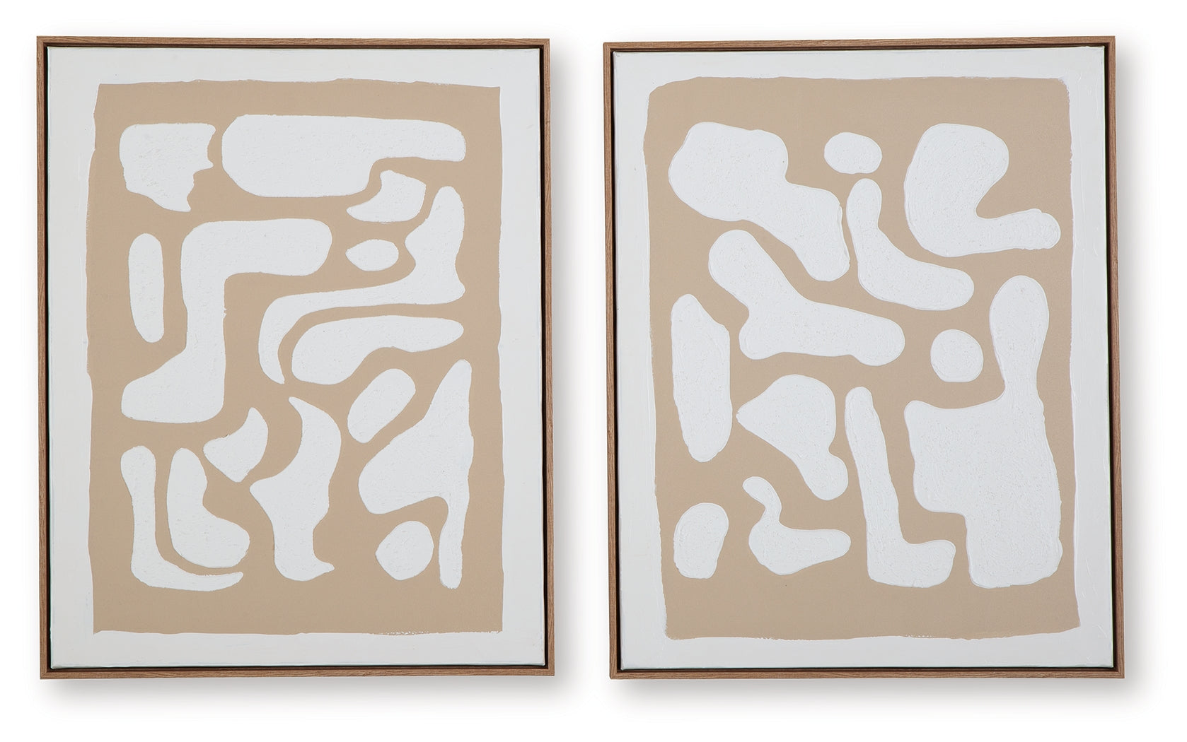 Waldett Beige/White Wall Art (Set of 2)