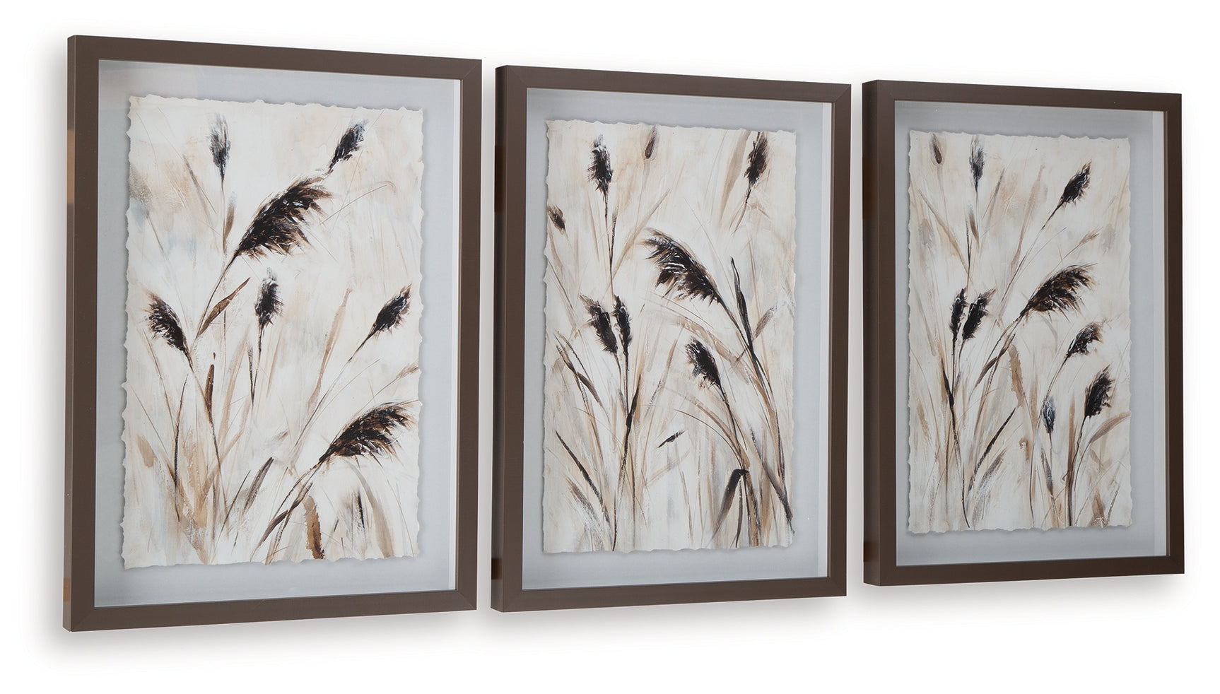 Back of Honslow wall art frame with hanging hardware