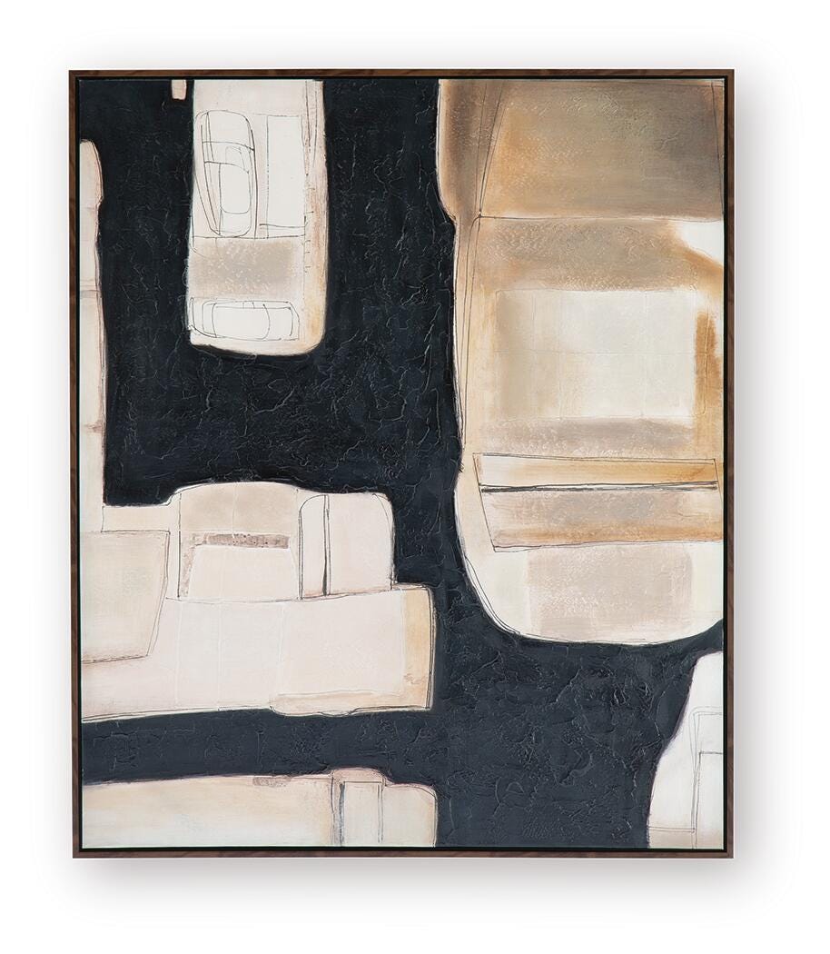 Feyville Black/Brown/Cream Wall Art view 2