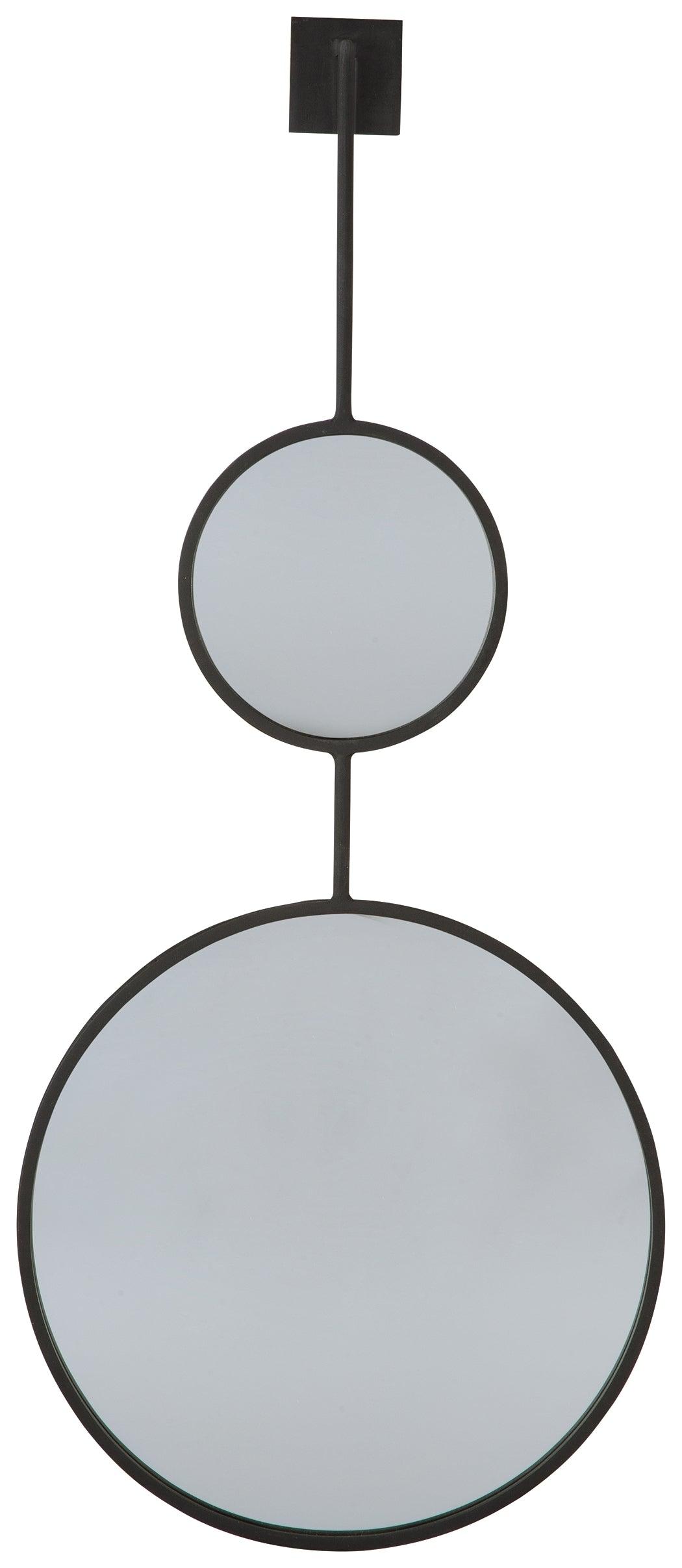 Brewer Black Accent Mirror angled side view