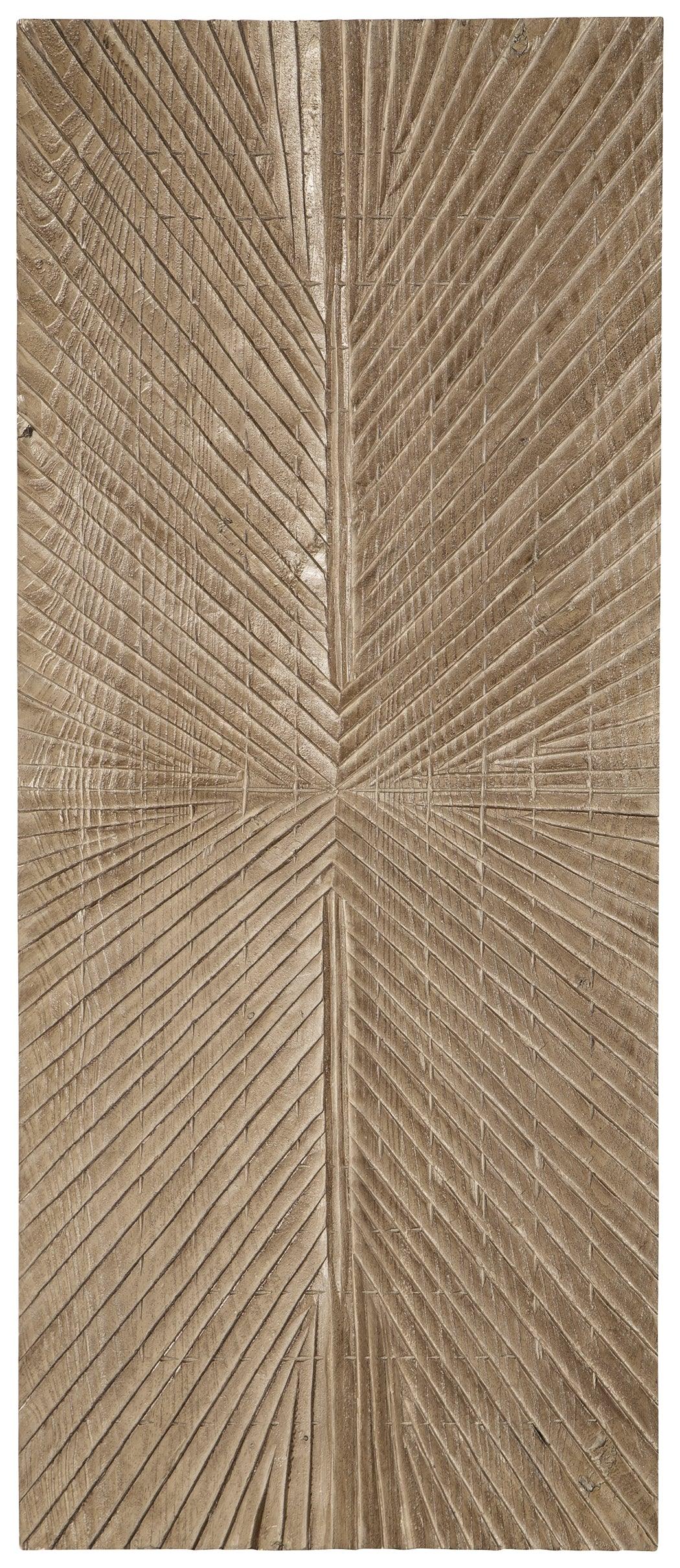 Lenora Distressed Brown Wall Decor head-on angle