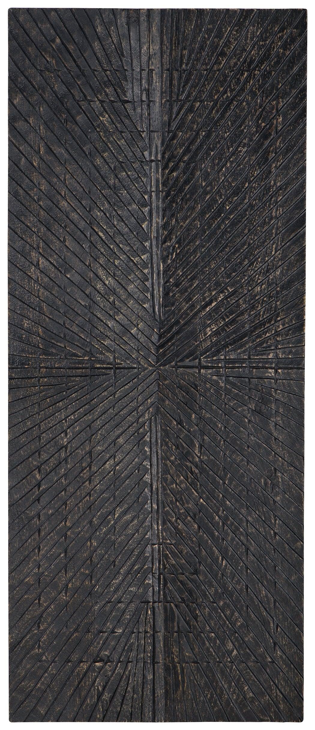 Lenora antique black wall decor angled side view