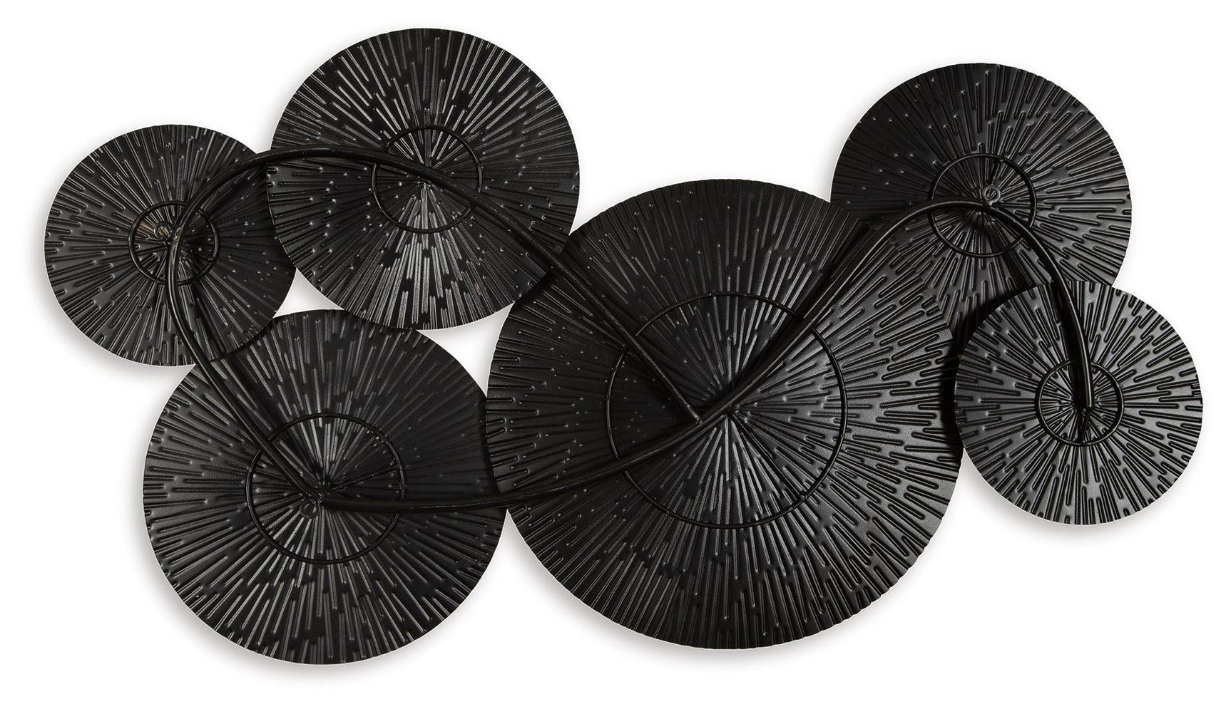Back view of Rhetlen Metal Wall Decor showing I-ring bracket