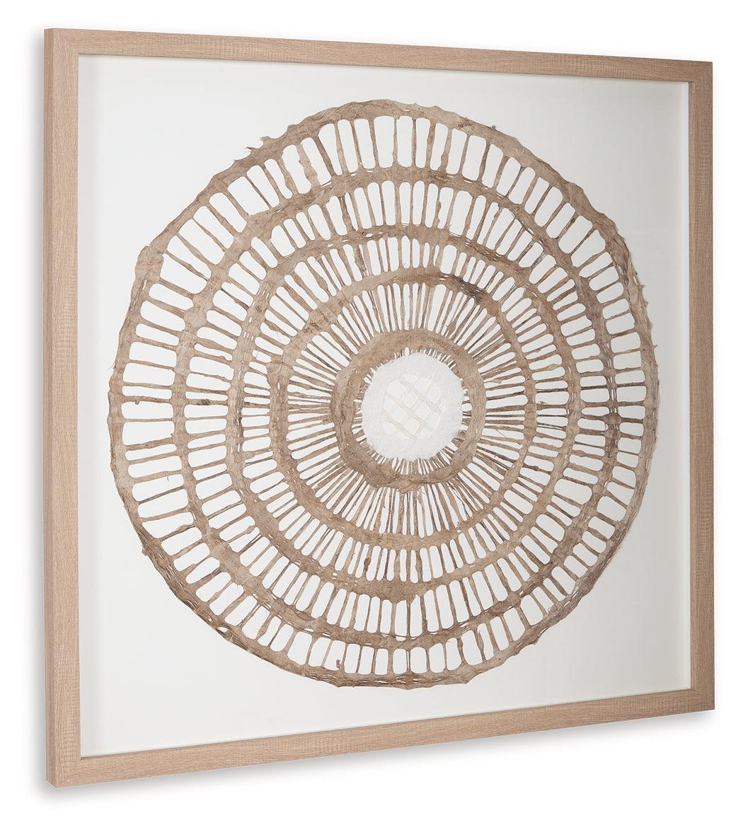 Brockham Brown Wall Decor angled view showing frame