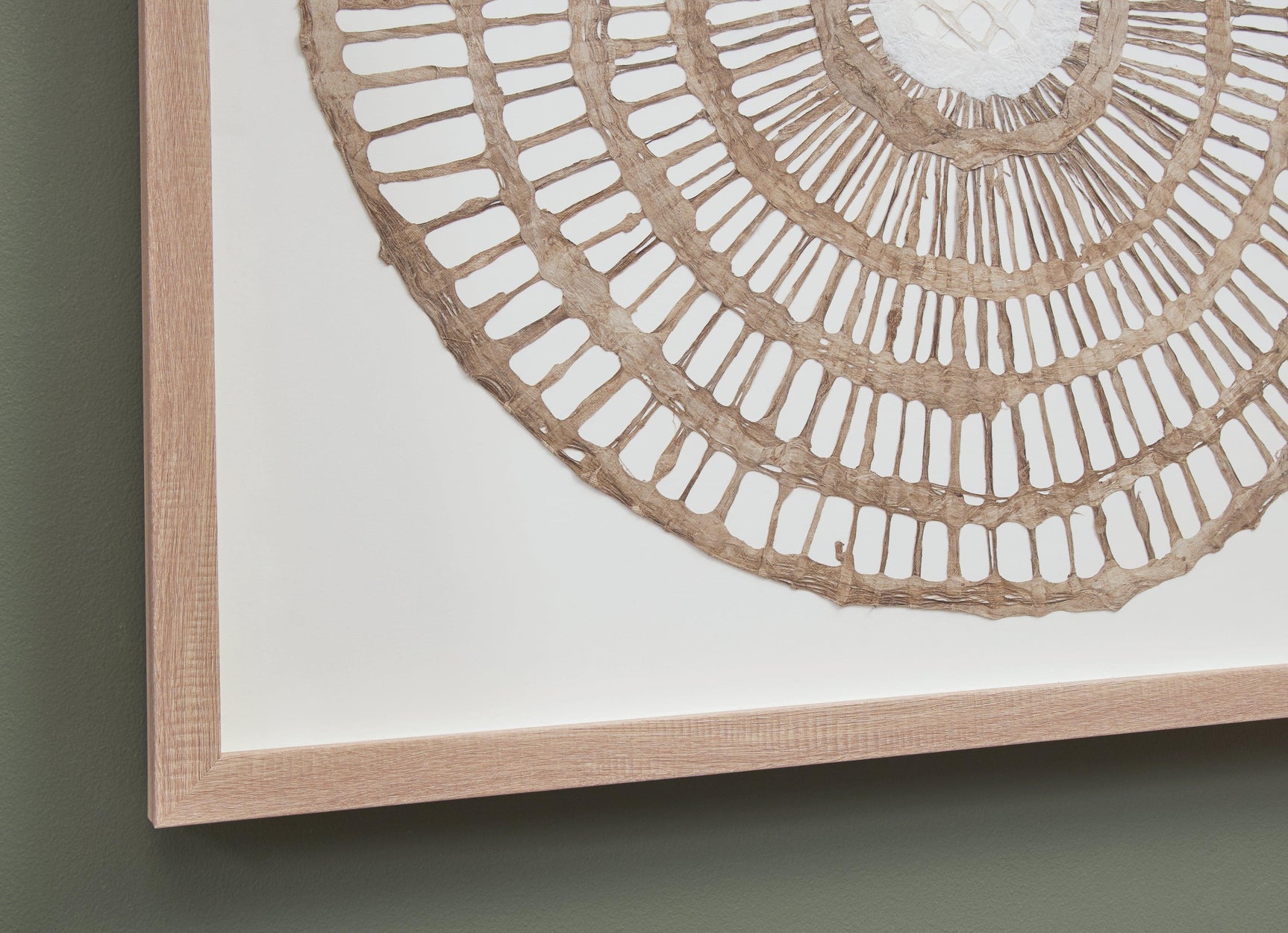 Detail close-up of Brockham Brown Wall Decor materials