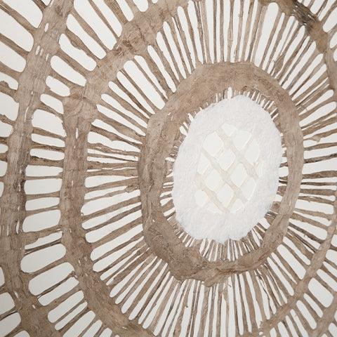 Finish detail of Brockham Brown Wall Decor wood frame