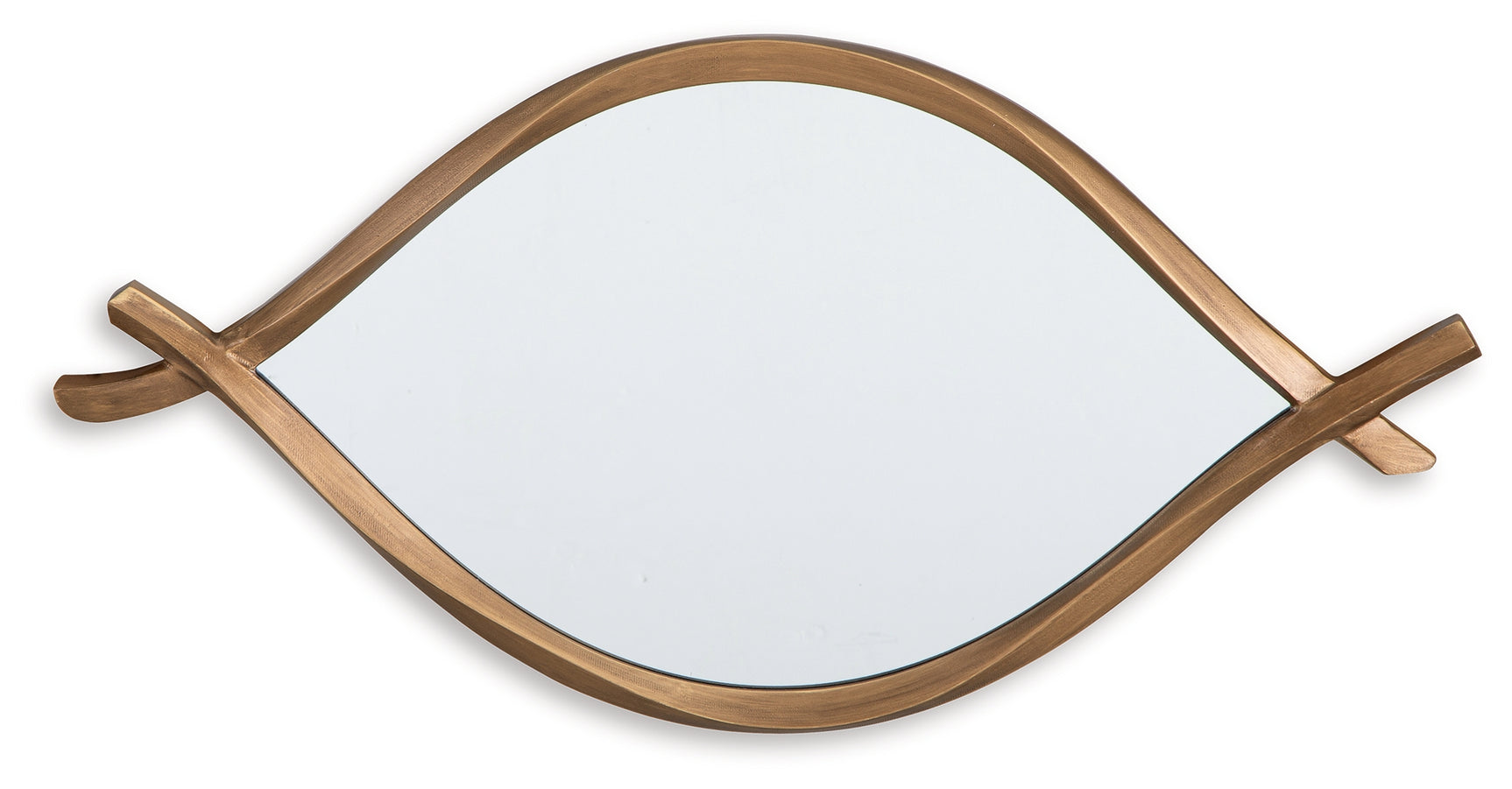 Bartner accent mirror side angle showing metal frame