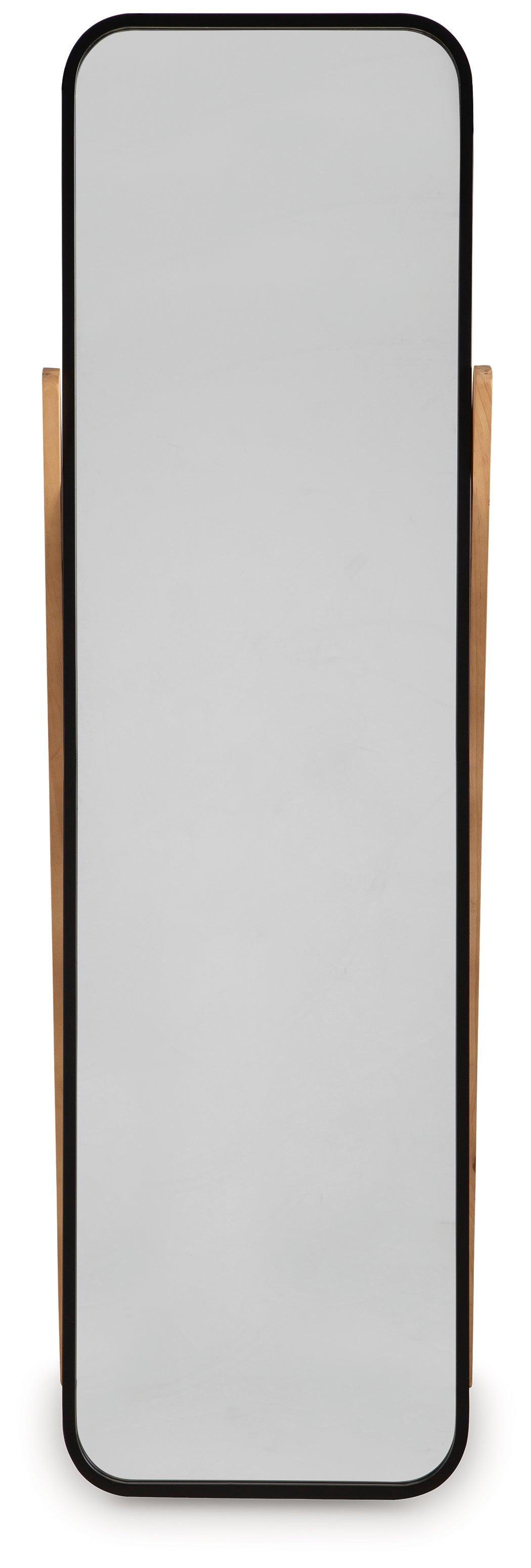 Back view of Bronick floor mirror showing frame detail