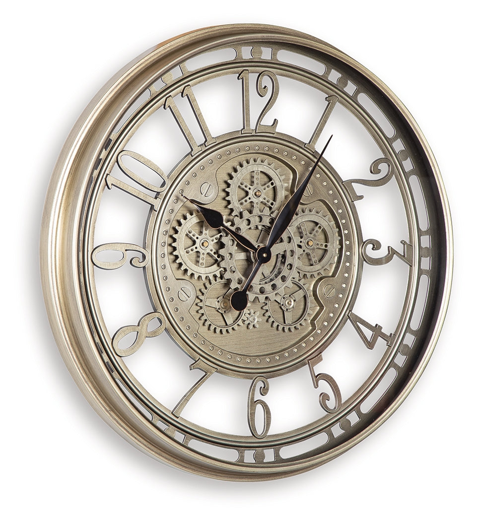 Gilover wall clock angled side view