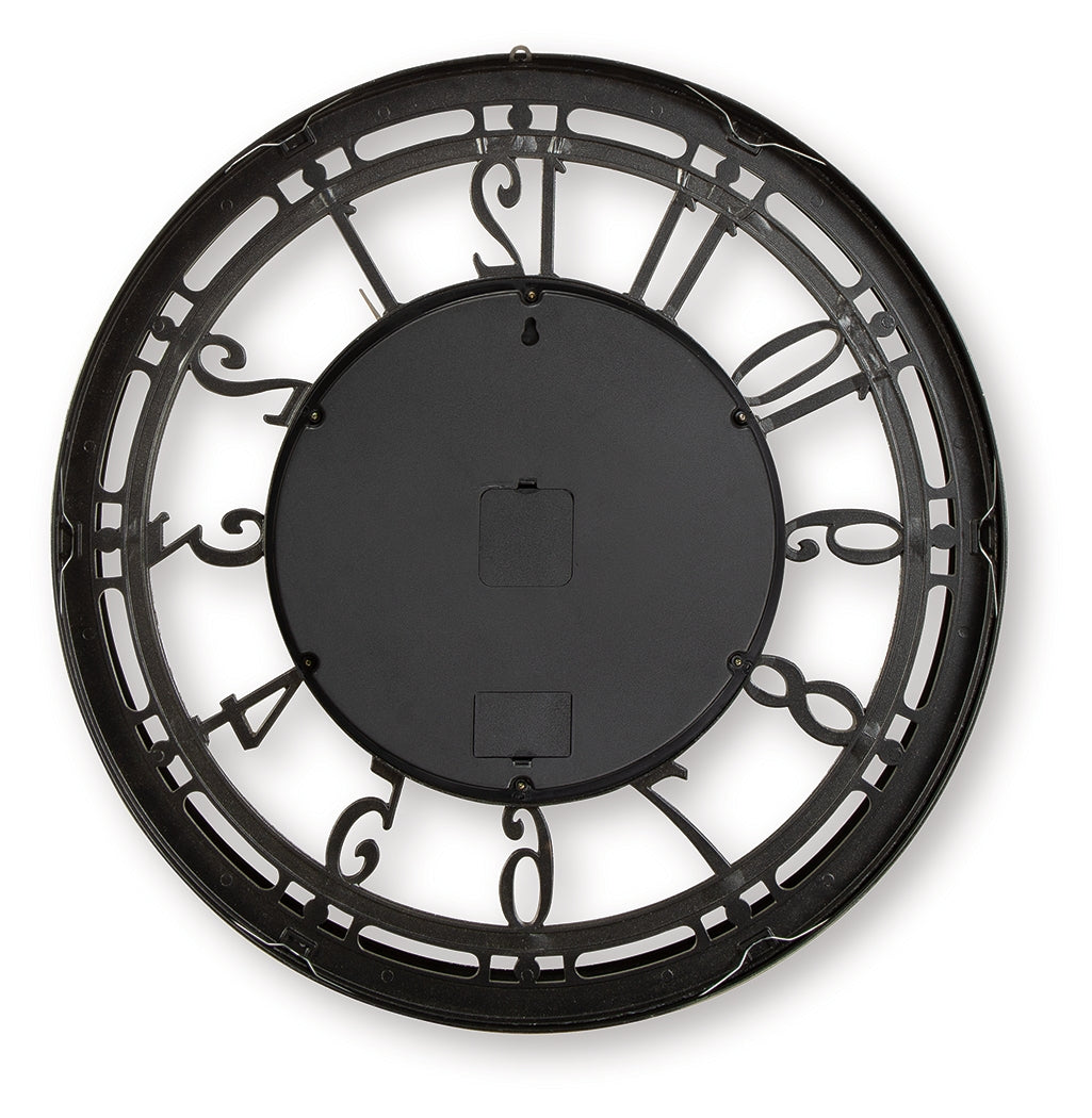 Gilover wall clock back view