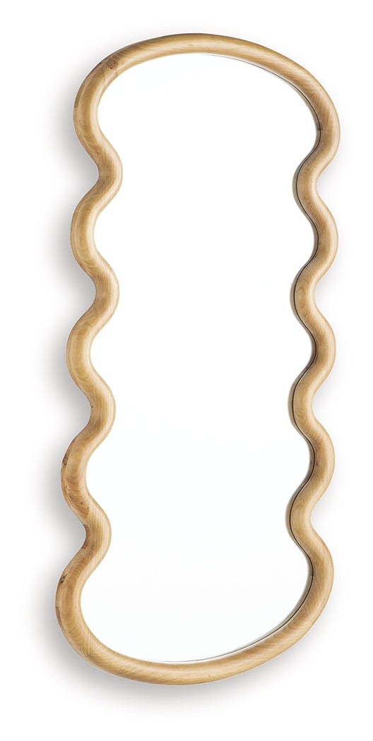 Serendis Accent Mirror angled side view