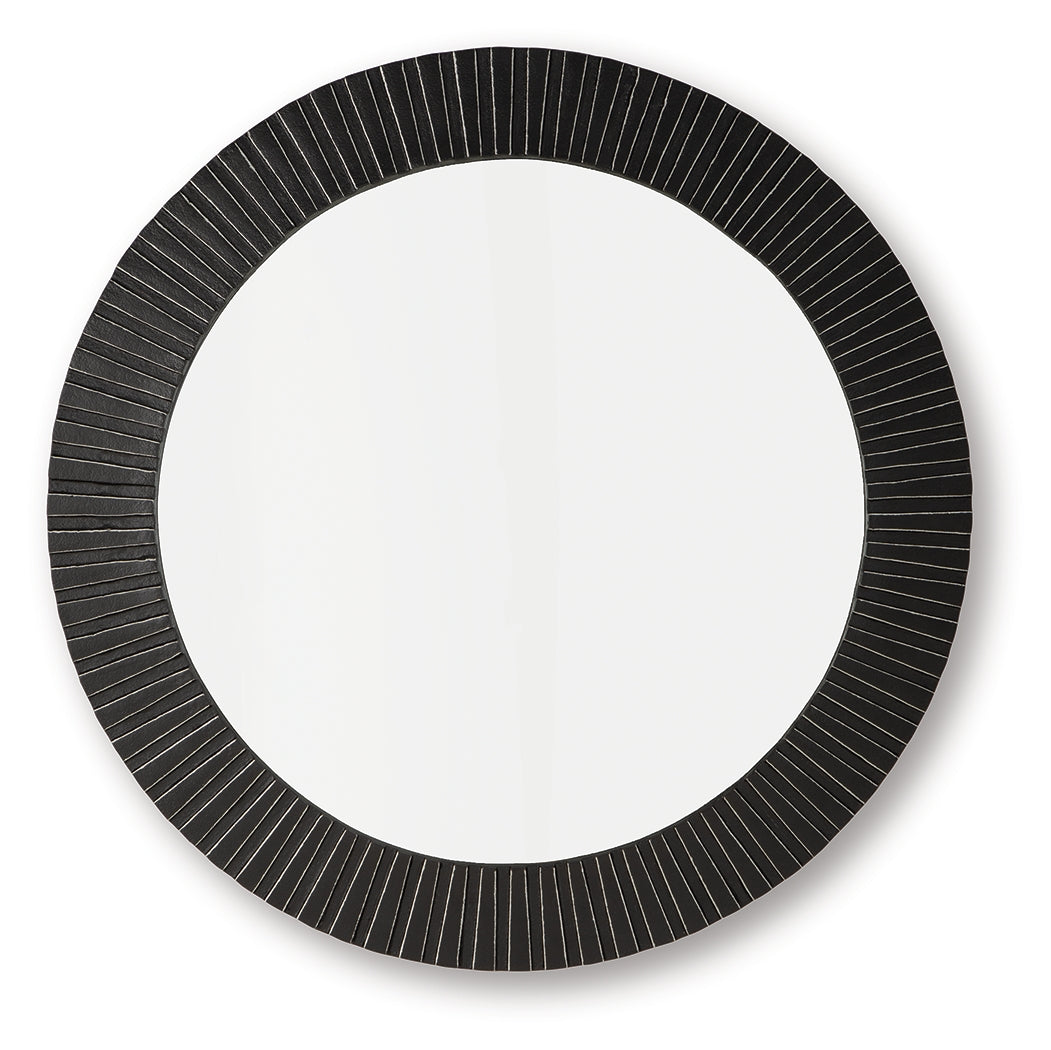 Ozias accent mirror angled side view