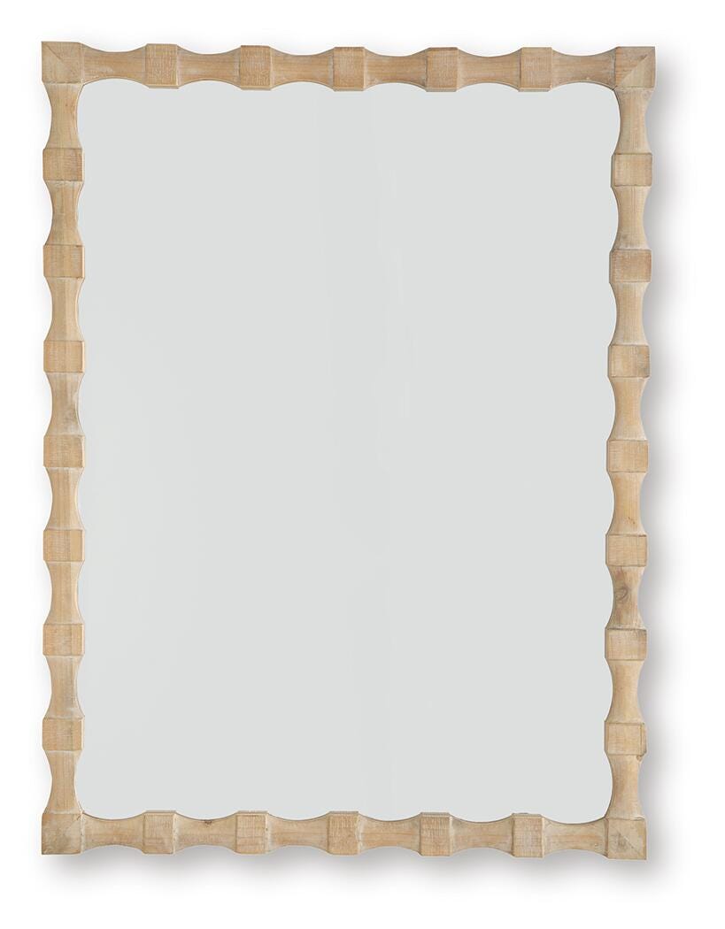 Acelmore accent mirror angled side view showing frame details