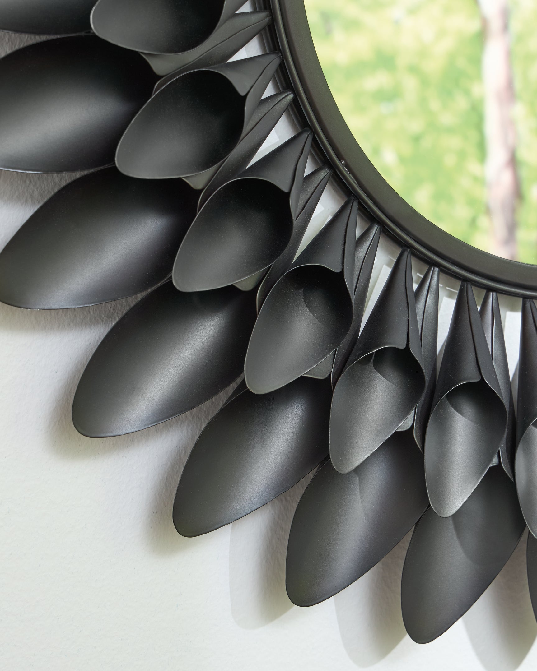 Ryenmour Accent Mirror close-up detail of metal frame