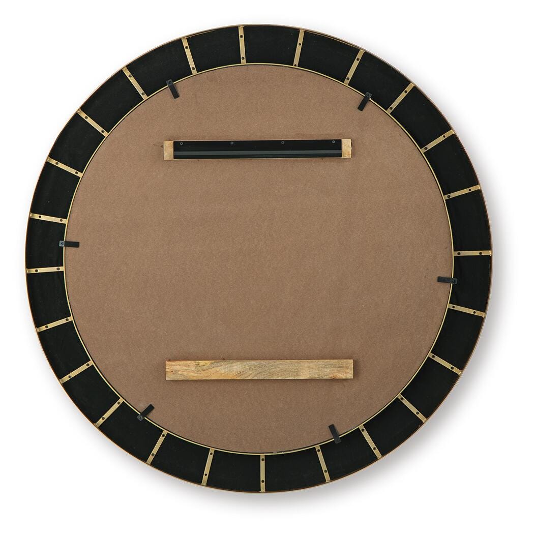 Corinsworth Charcoal/Brass Finish Accent Mirror view 4