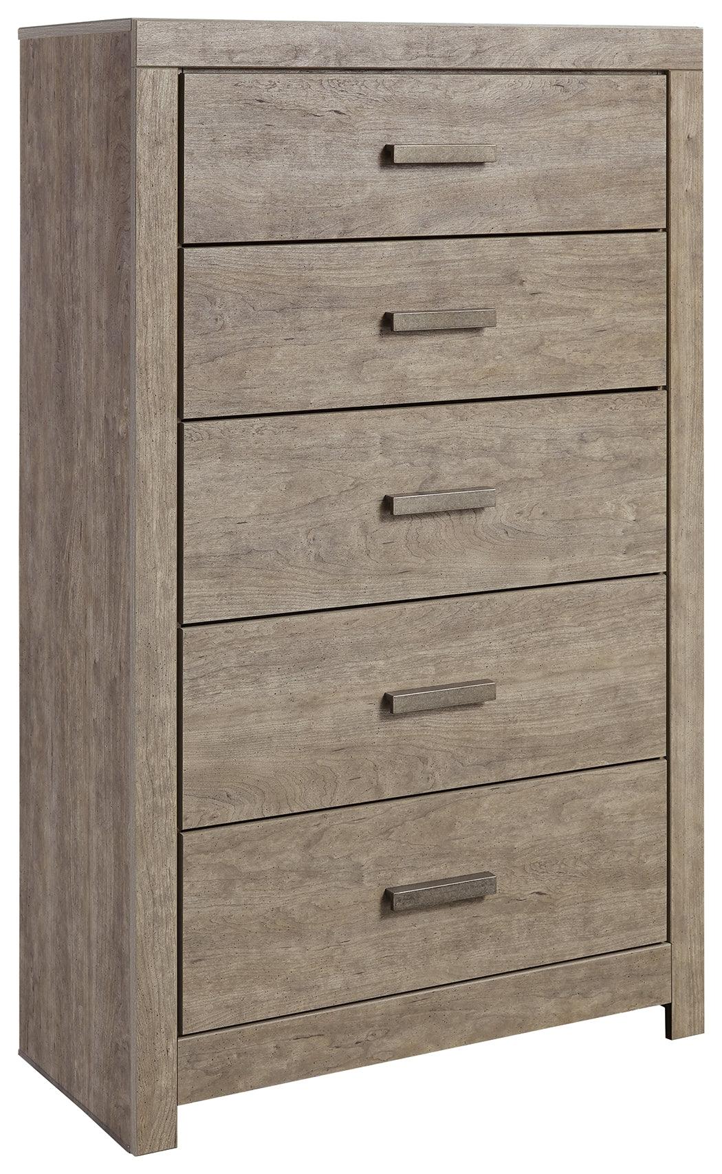 Culverbach Gray Chest Of Drawers angled side view
