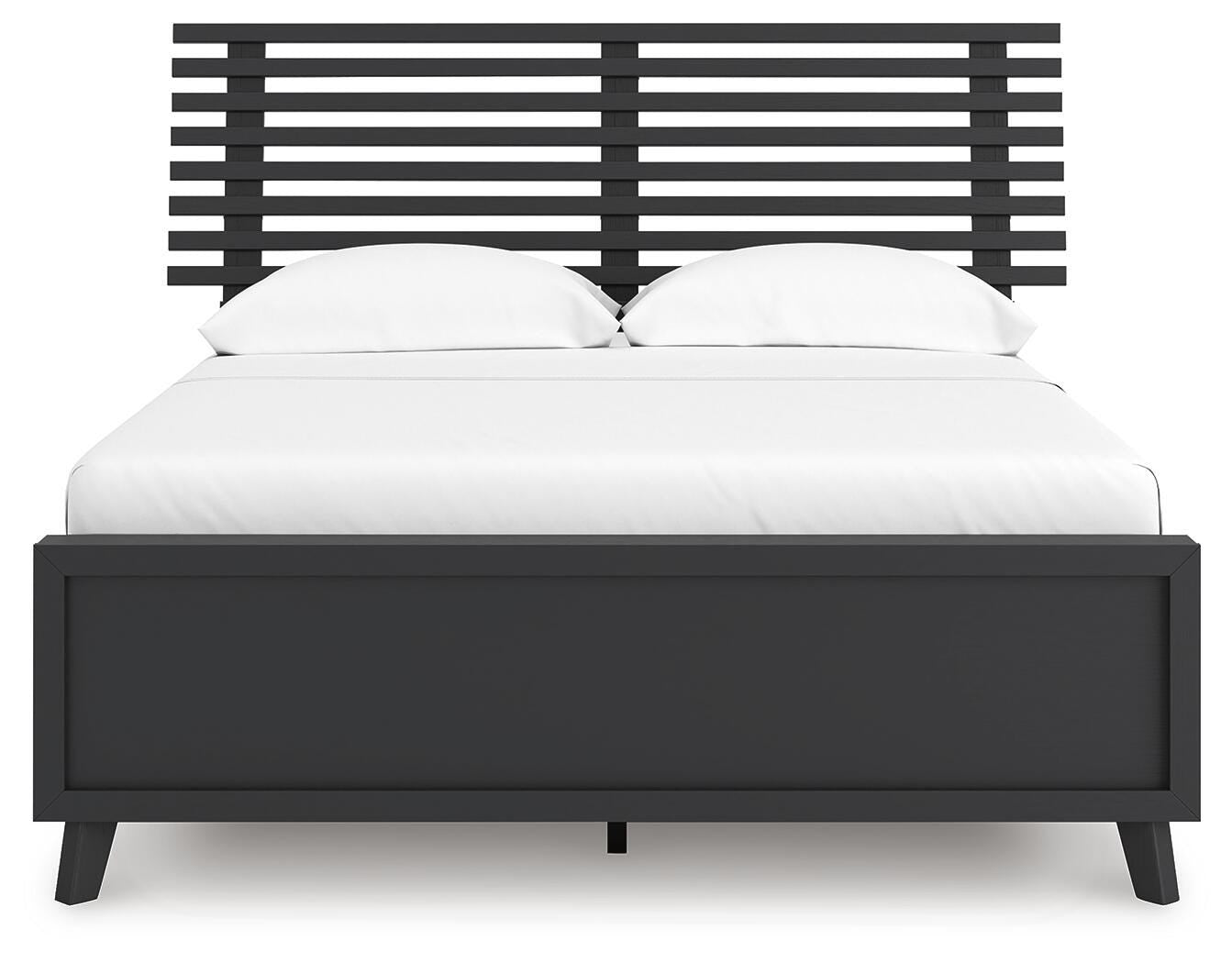 Danziar Black Full Slat Panel Bed view 6