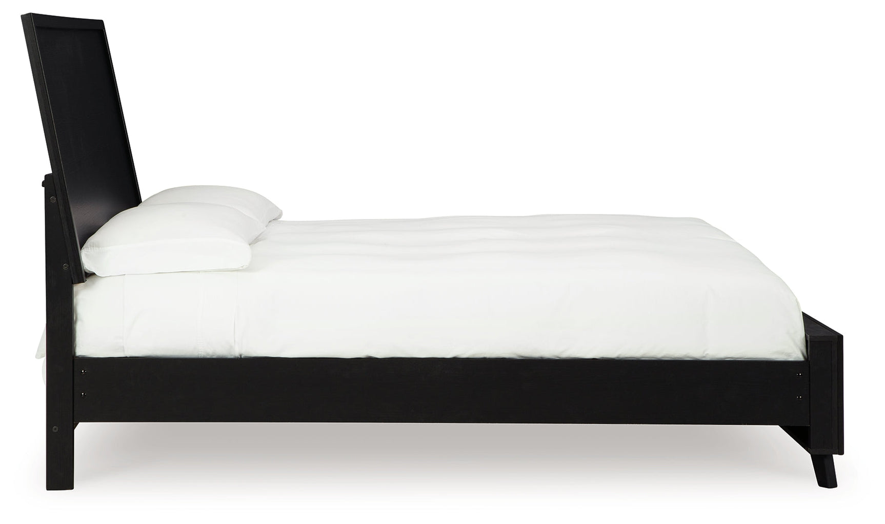Danziar Black King Panel Bed profile view
