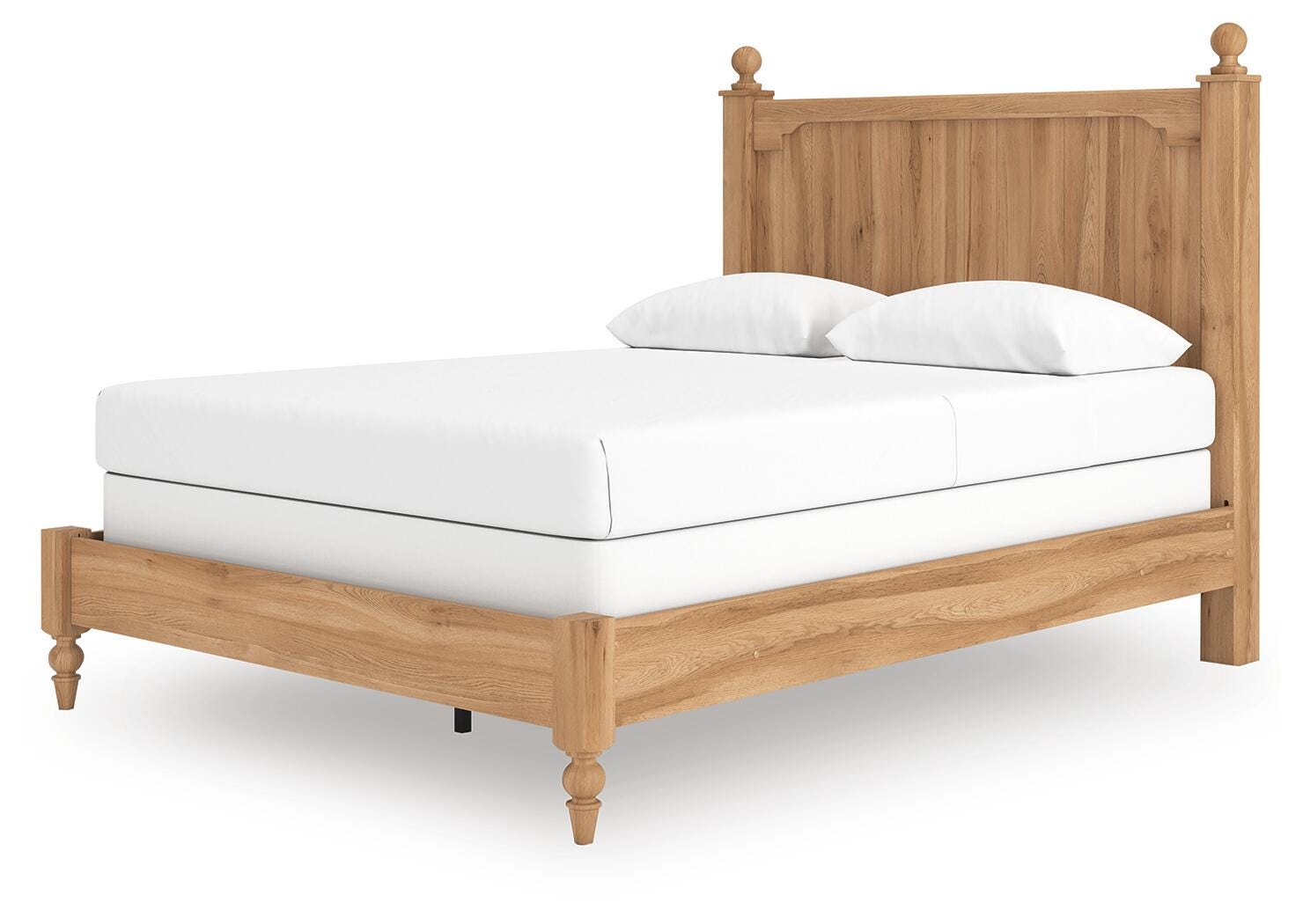 Aleaport Warm Brown Panel Bedroom Set angled view