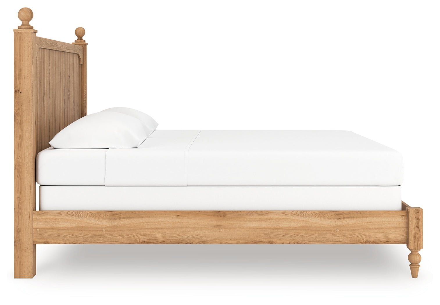 Aleaport King Panel Bed detail on leg
