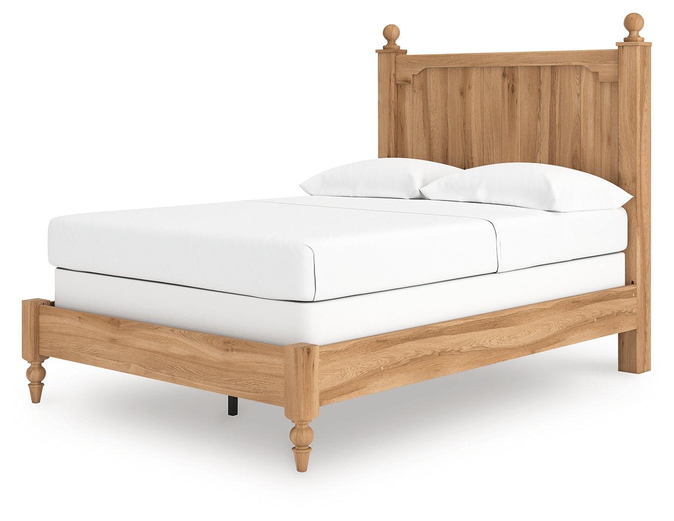 Aleaport Full Panel Bed angled view showing headboard
