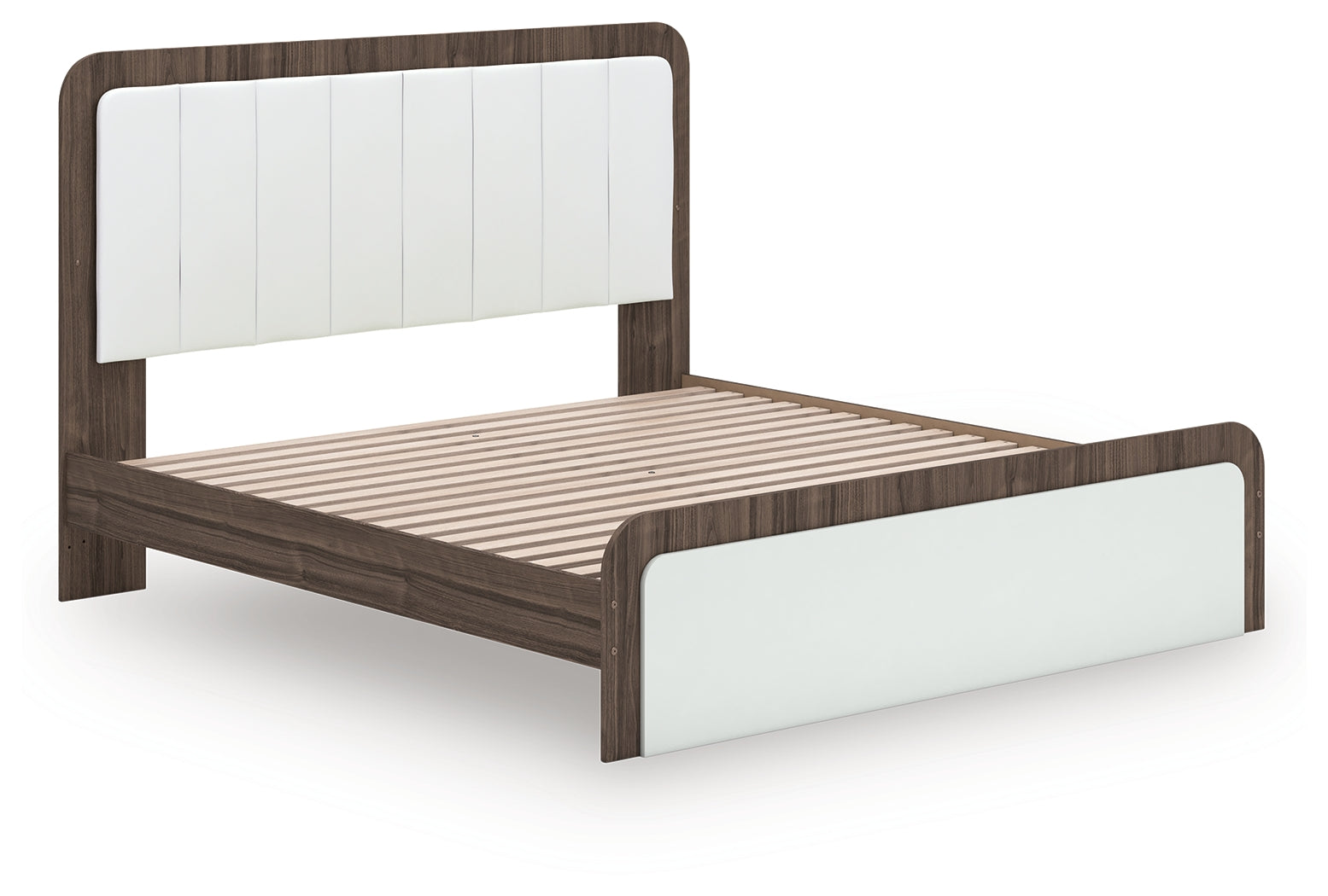Side View of Kendanport King Upholstered Bed