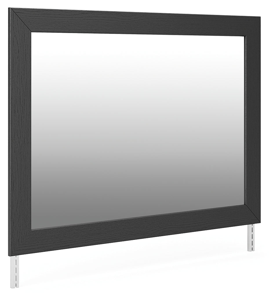 Broachmyn Bedroom Mirror angled view showing textured finish