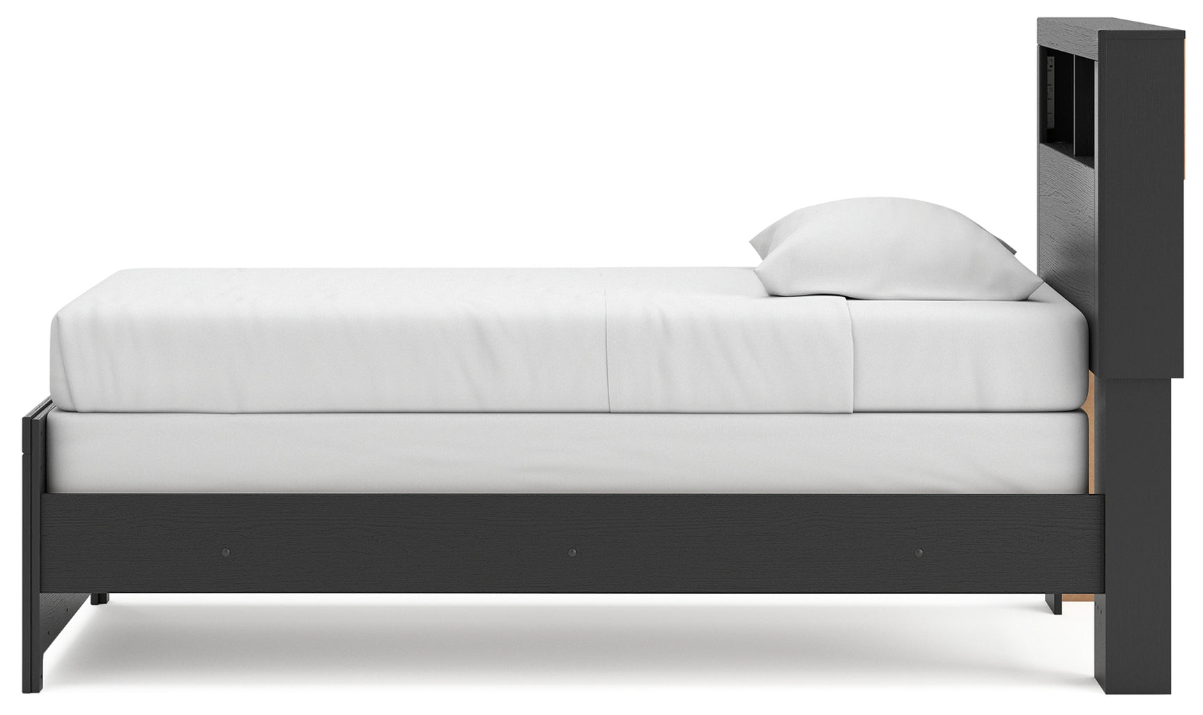 Broachmyn twin bookcase bed side alternate angle