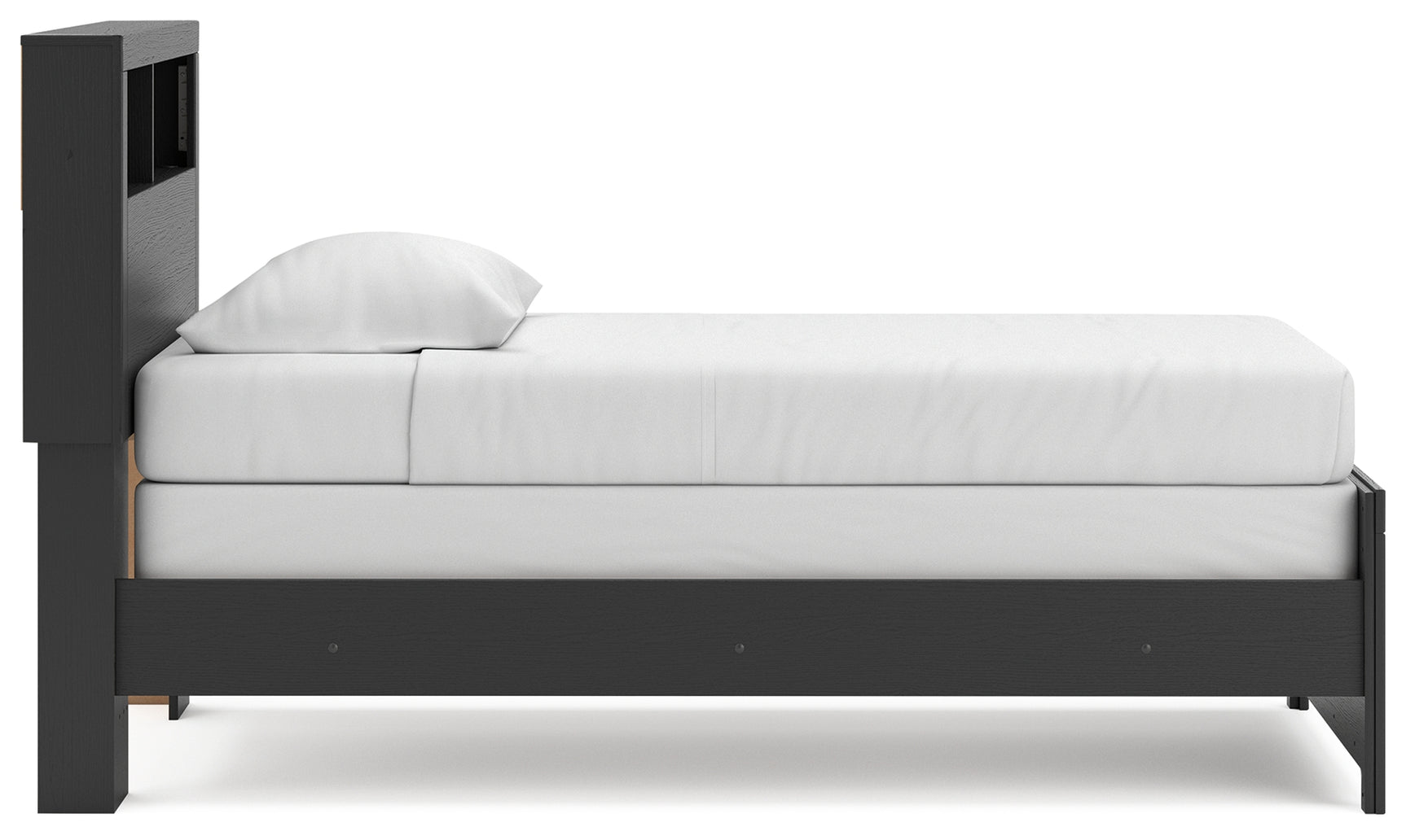 Broachmyn twin bookcase bed side profile