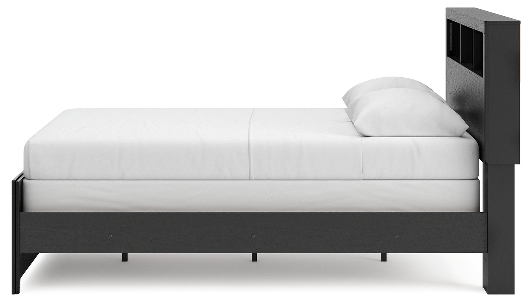 Broachmyn queen bookcase bed side alternate angle