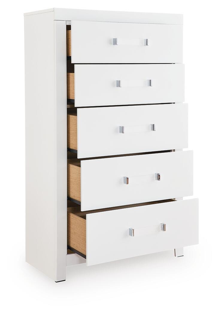 Maeling chest of drawers drawers open view