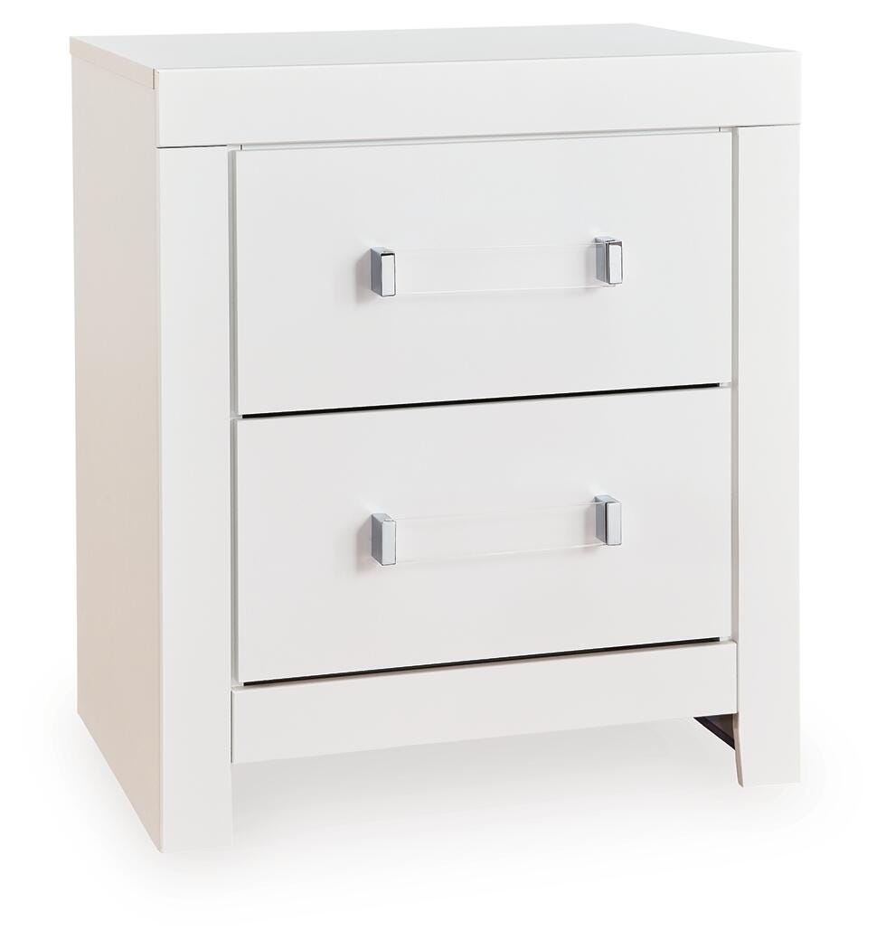 Maeling nightstand side angle closed drawers