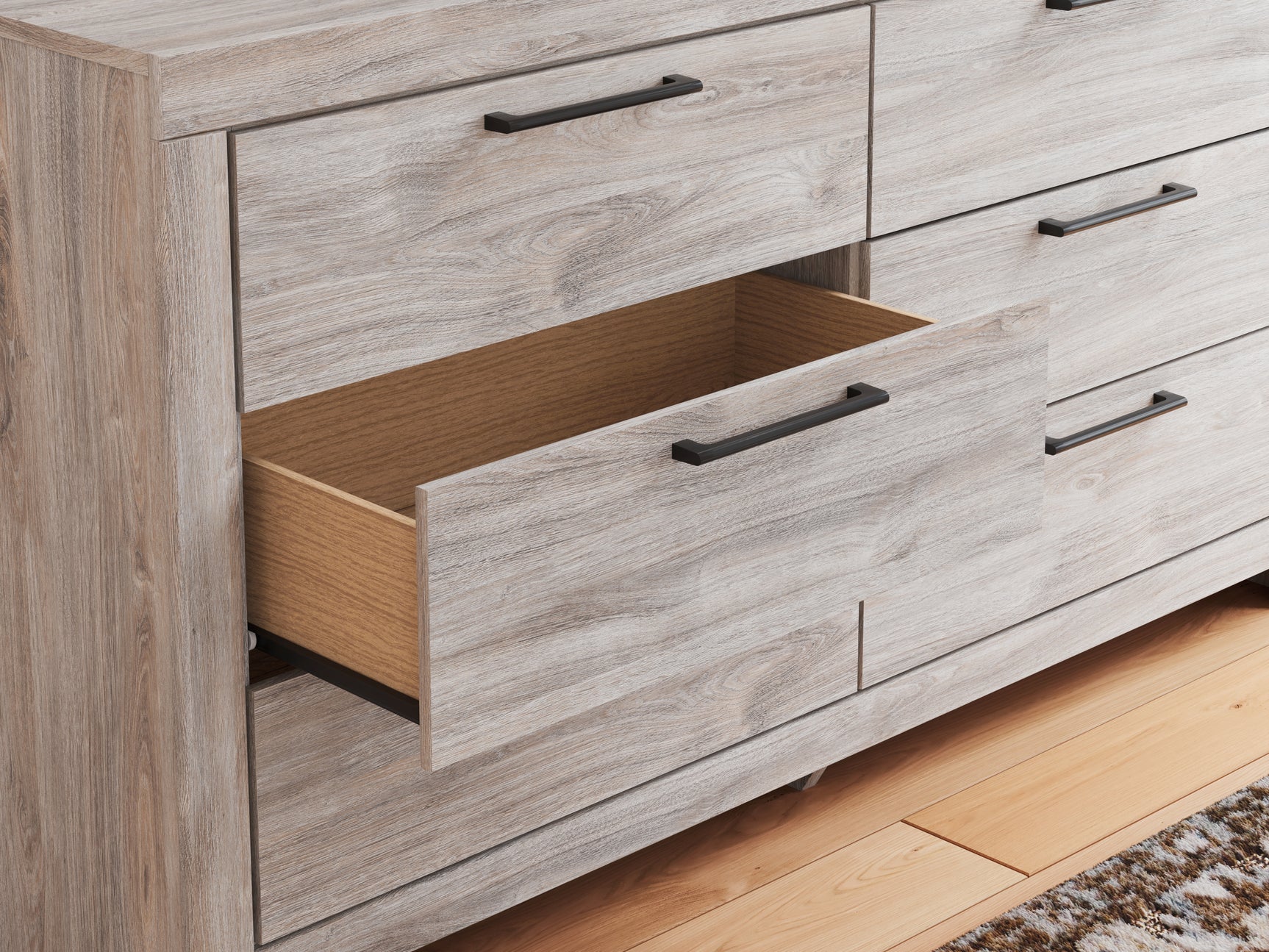 Broachmyn Gray Dresser hardware detail