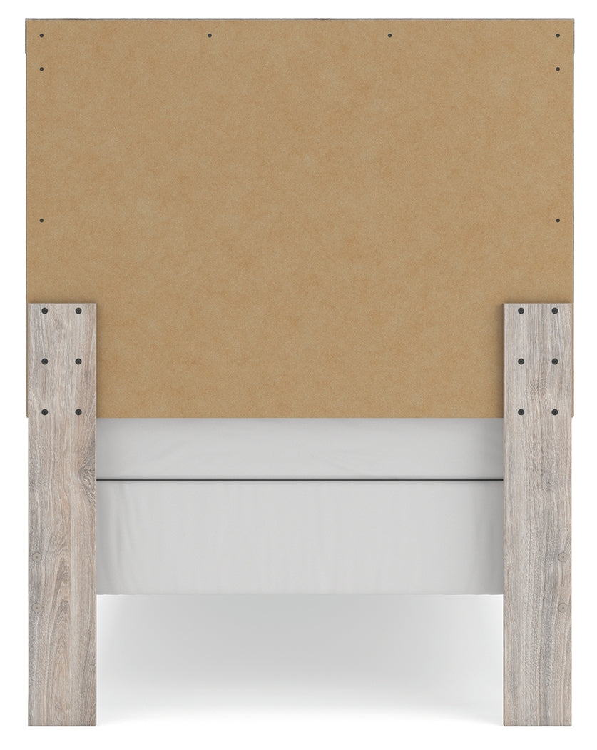 Broachmyn Gray Twin Panel Bed back view